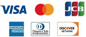 Visa/Mastercard/JCB/Amex/Diners Club/Discover